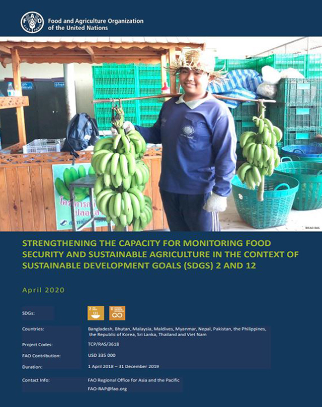 Strengthening the Capacity for Monitoring Food Security and Sustainable Agriculture in the Context of Sustainable Development Goals (SDGs) 