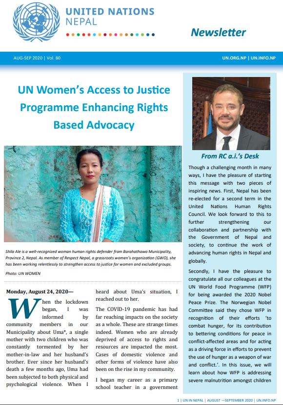 United Nations in Nepal: UN Newsletter #80