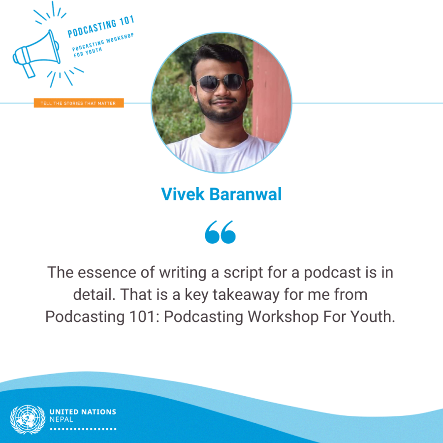 Vivek Baranwal is a student of Journalism and Mass Communication and Political Science. He believes in continually learning, unlearning and relearning. 'संविधानले स्वीकार्यो, हामीले कहिले?', is a podcast produced by his team.
