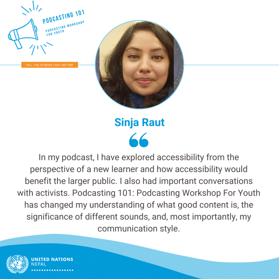 Sinja Raut is part of the disability rights movement and is a Human Rights activist working in the development sector.