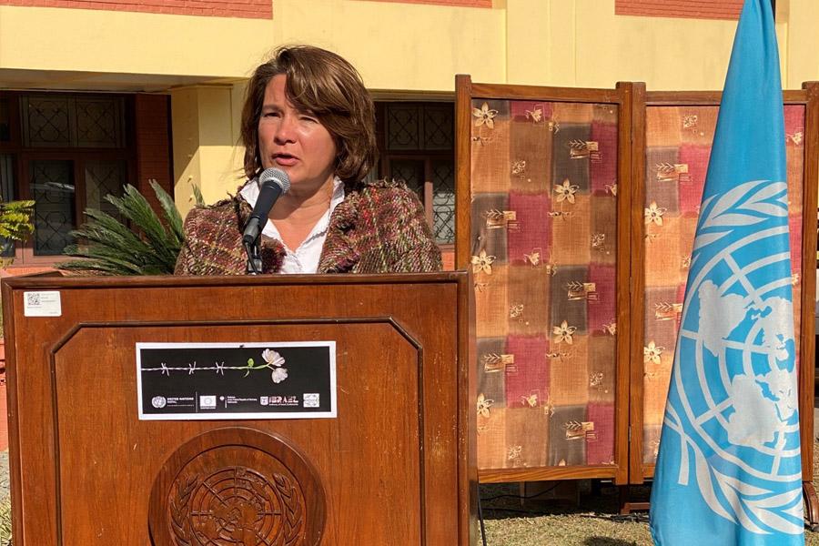EU Ambassador to Nepal Nona Deprez said, “Today millions in Nepal and all around the world remember those millions who lost their lives in the most horrible event of history. 