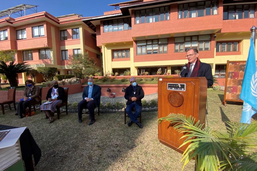 On the occasion, German Ambassador to Nepal Roland Schäfer said, “As a German, I am still haunted by the faces of my missing Jewish brothers and sisters.