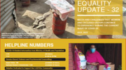 Gender Equality Update 32 on Needs and Challenges that Women and Excluded Groups Continue to Experience During the Current Wave of COVID-19